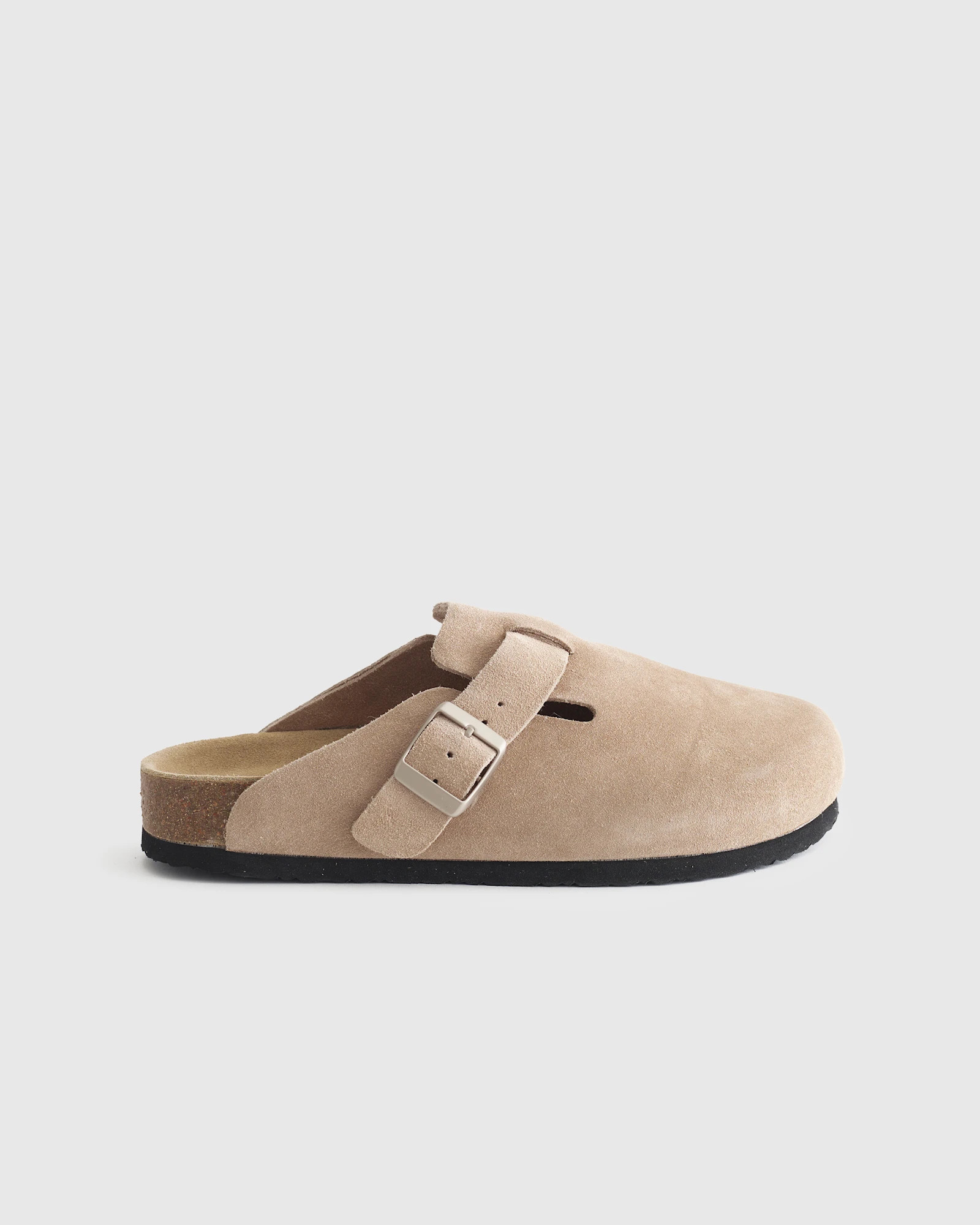 Quince | Women's Water Repellent Suede Clog Mule in Cafe, Size 9, Leather | Quince