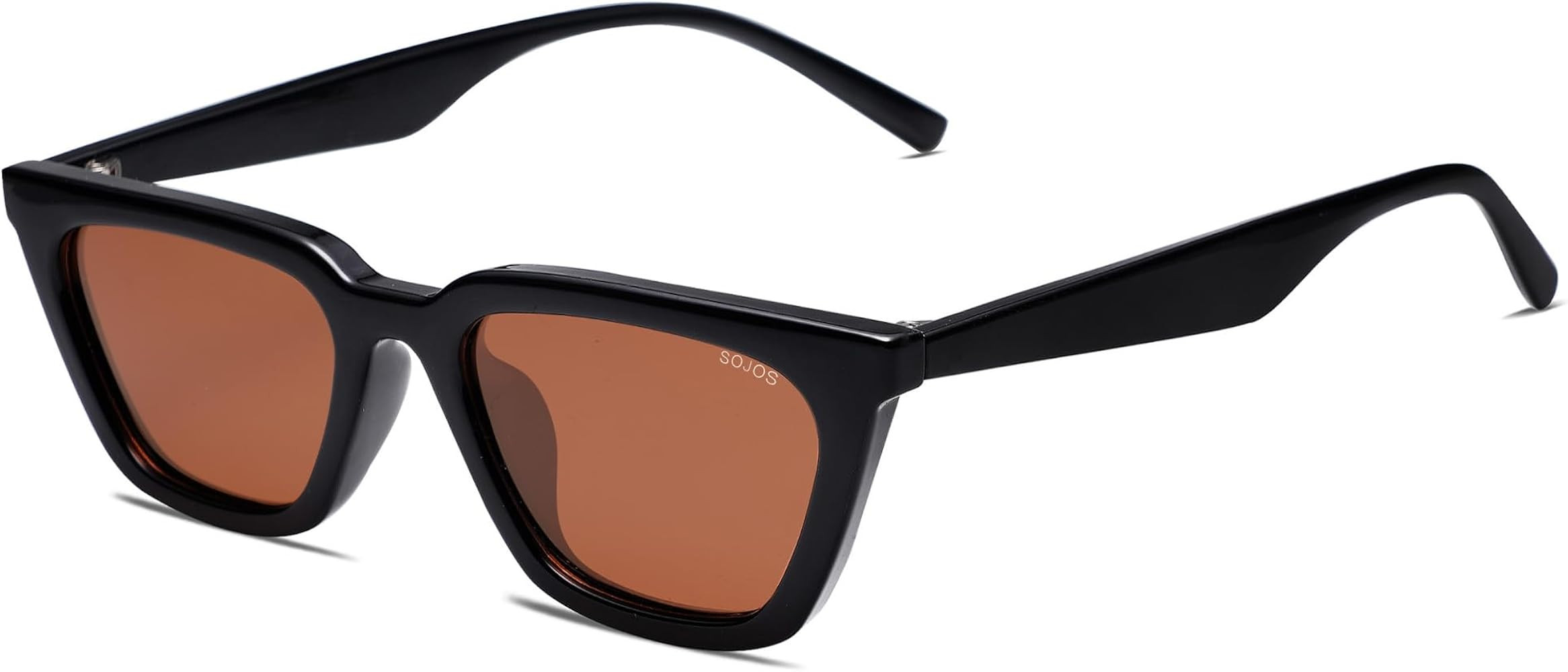 SOJOS Polarized Narrow Square Cateye Sunglasses for Women Retro Trendy Driving Glasses SJ2169 | Amazon (US)