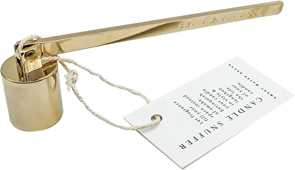 SWEET WATER DECOR Gold Tone Candle Snuffer | Candle Care Accessories for Candle Lovers | Candle M... | Amazon (US)