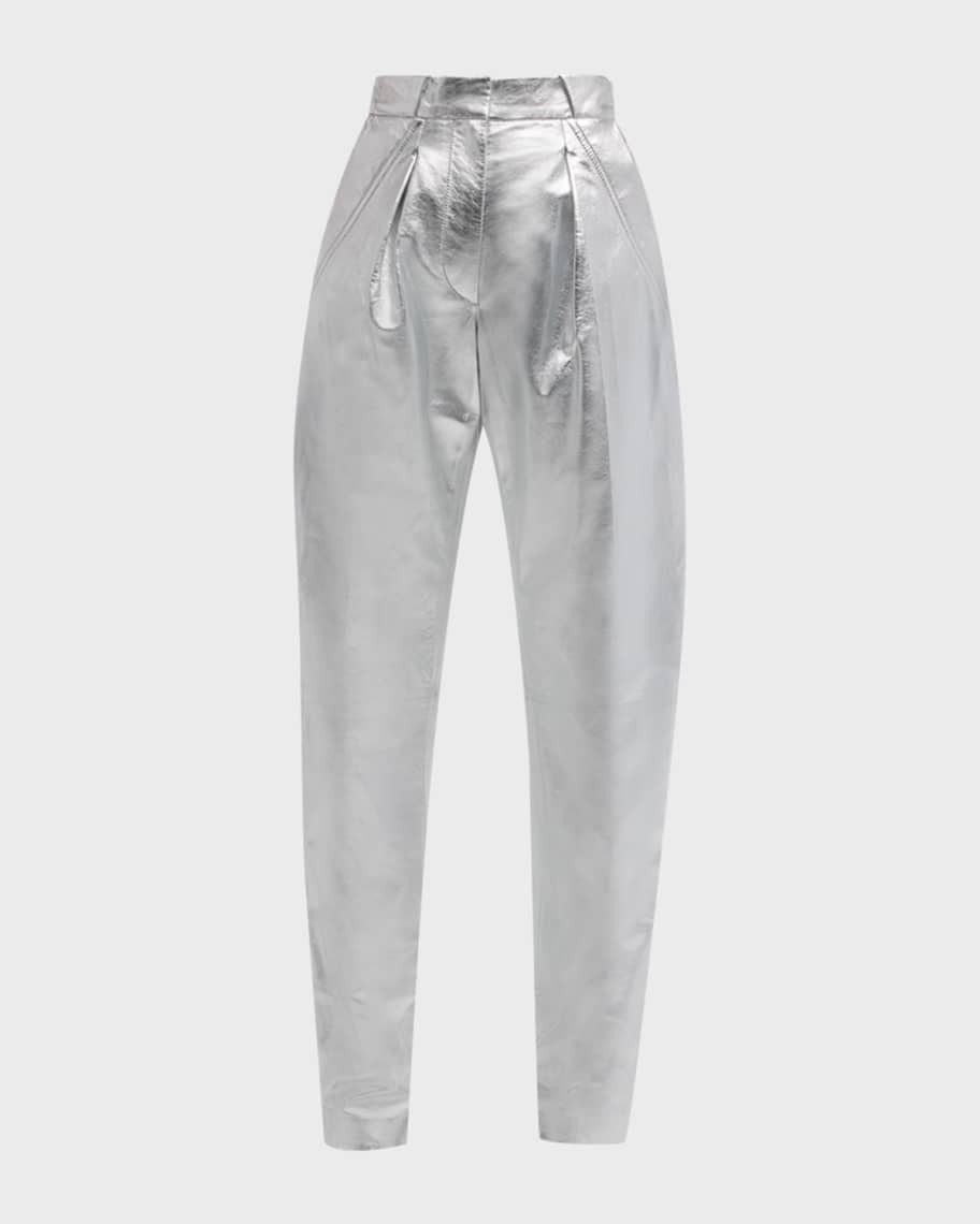 Nil Metallic Leather Pants | Neiman Marcus