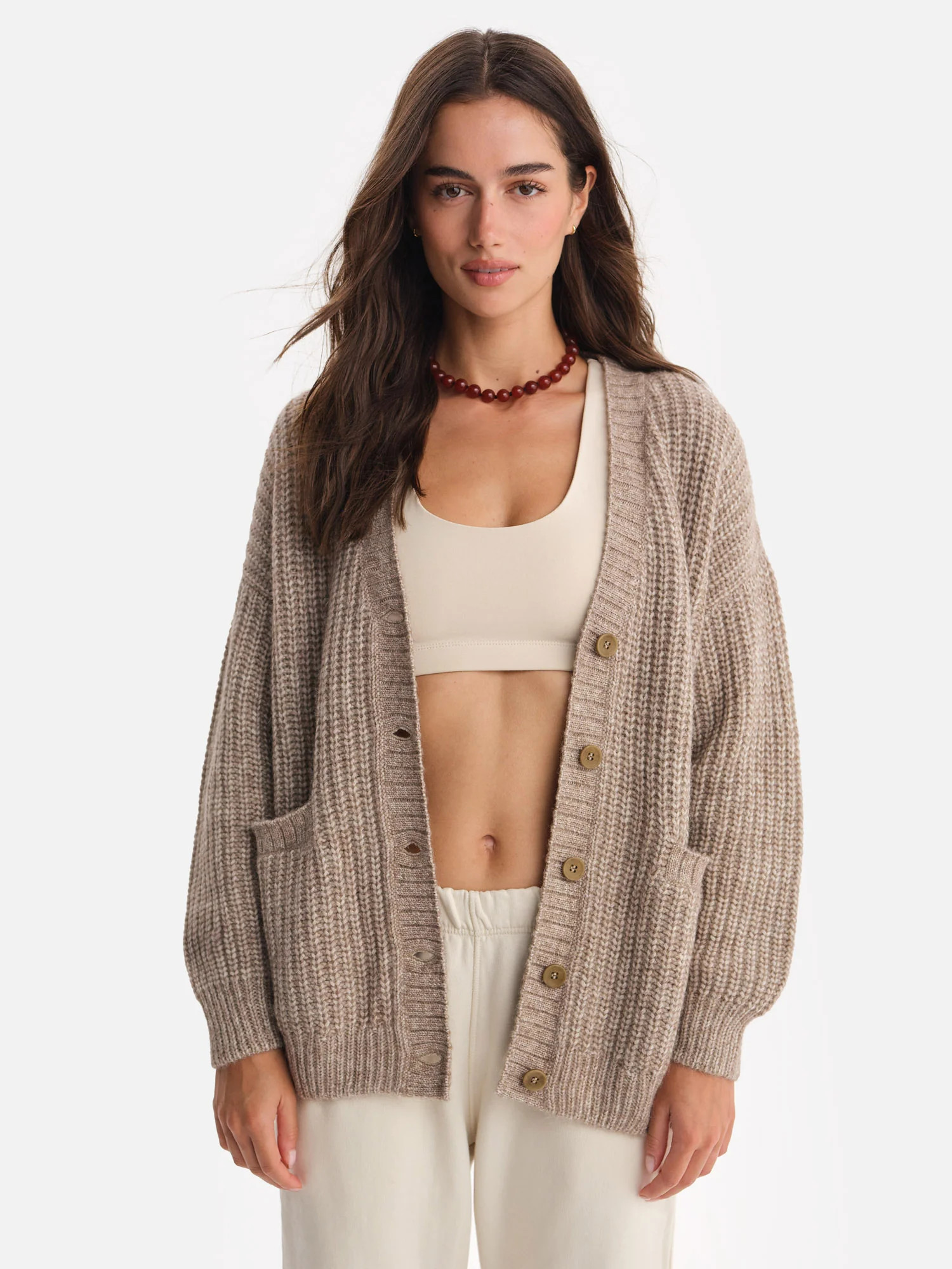 Luxe Alpaca Oversized Cardigan | MATE The Label