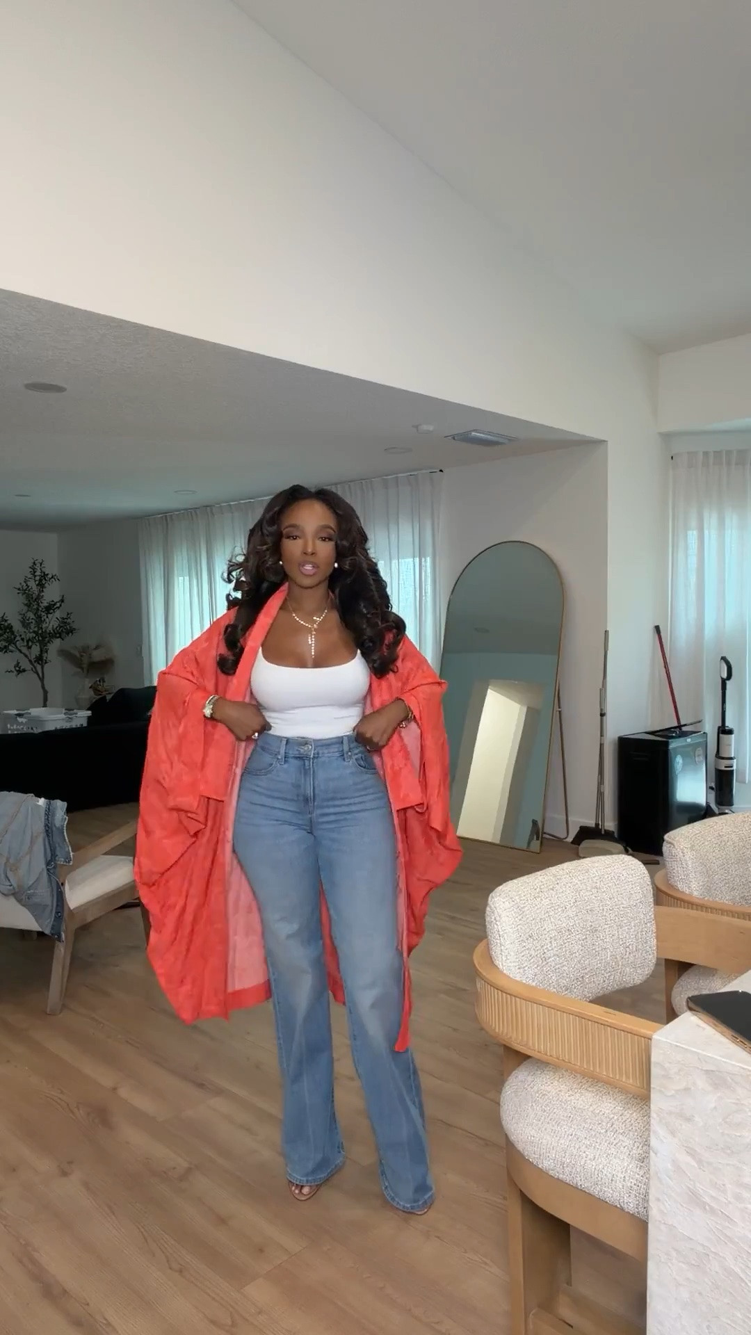 Scroll to shop! ✨ Everything from this look is linked below. 👇🏽    

Wearing: Size Small | 5’4” | 140 lbs  

📲   Download the FREE LTK app & follow me (@kirasfashionfinds) to shop all my daily finds.  #LTKootd #LTKPetite #LTKU