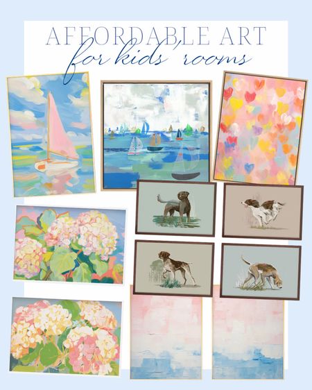 affordable art | canvas | decor | coastal | blue and white | preppy | kids | wall decor | room | inspo | watercolor | sea | marsh | lowcountry | hydrangea | colorful

#LTKKids #LTKHome