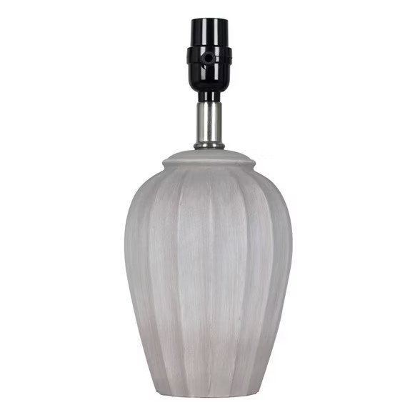 Small Ribbed Wood Lamp Base Brown - Threshold™ | Target