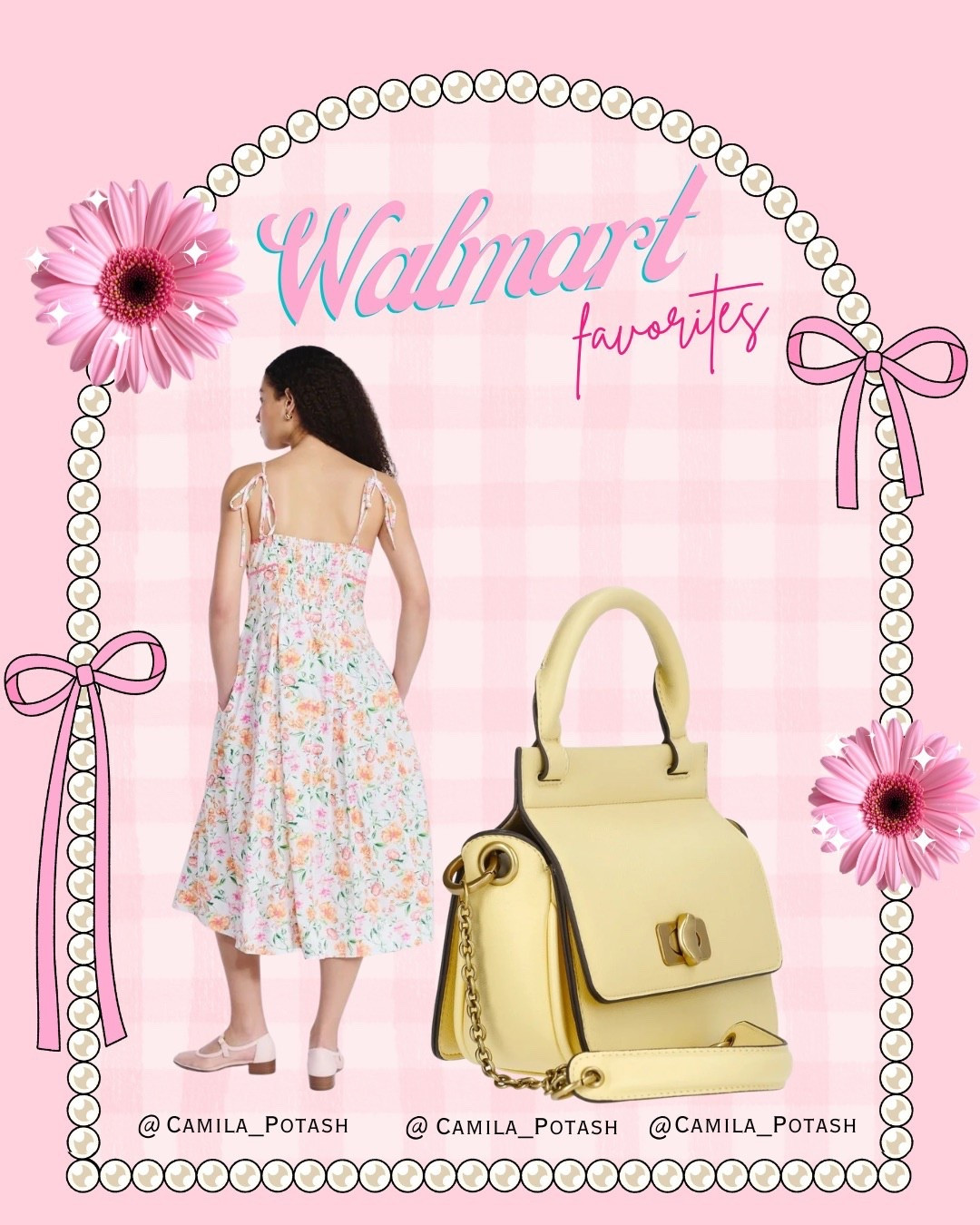 Soft florals and pastel accessories are giving major spring energy, and I love that these finds are all from Walmart 💐💛

If you’re looking for pieces that feel feminine, fresh, and effortless for the warmer months, this combination is such a perfect outfit idea. It’s the kind of look that works for brunch, weekend outings, vacations, or any day you want something pretty but comfortable.

🌸 Floral tie-strap midi dress
This dress is such a dreamy piece for spring and summer. The delicate floral print feels soft and romantic, and the tie straps add the sweetest detail. The flowy midi length makes it comfortable and flattering while still looking polished. Pair it with ballet flats, sandals, or wedges for an easy warm-weather outfit.

💛 Yellow structured mini handbag
This bag is the cutest statement accessory. The soft pastel yellow color instantly brightens up any outfit and adds a fresh pop of color. It’s structured, chic, and perfect for elevating even the simplest look.

✨ How I would style this look:
• Pair the floral dress with ballet flats or sandals for a feminine daytime outfit
• Add the yellow bag for a soft pop of color
• Layer with a light cardigan or denim jacket on cooler days

I love finding affordable fashion pieces at Walmart that look elevated and stylish without the high price tag. These are definitely pieces you can wear all season long.

Walmart fashion finds
Walmart dress finds
Walmart floral dress
floral midi dress women
spring dresses women
summer dresses women
Walmart handbag
yellow handbag women
pastel handbag outfit
feminine spring outfit
girly aesthetic fashion
Walmart outfit ideas
affordable women’s fashion
budget friendly fashion finds
spring outfit inspiration
Walmart style inspiration
trending Walmart clothing

#LTKvlog #LTKdayinmylife #LTKSpringSale