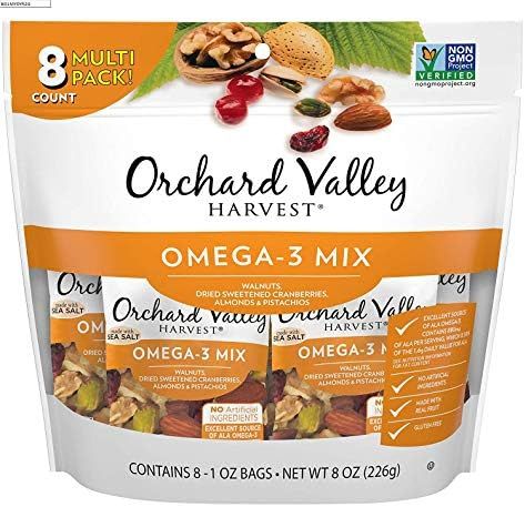 ORCHARD VALLEY HARVEST OMEGA-3 MIX with SEA SALT( 1 bag of 8 packs )-BUNDLE OF 2 | Amazon (US)