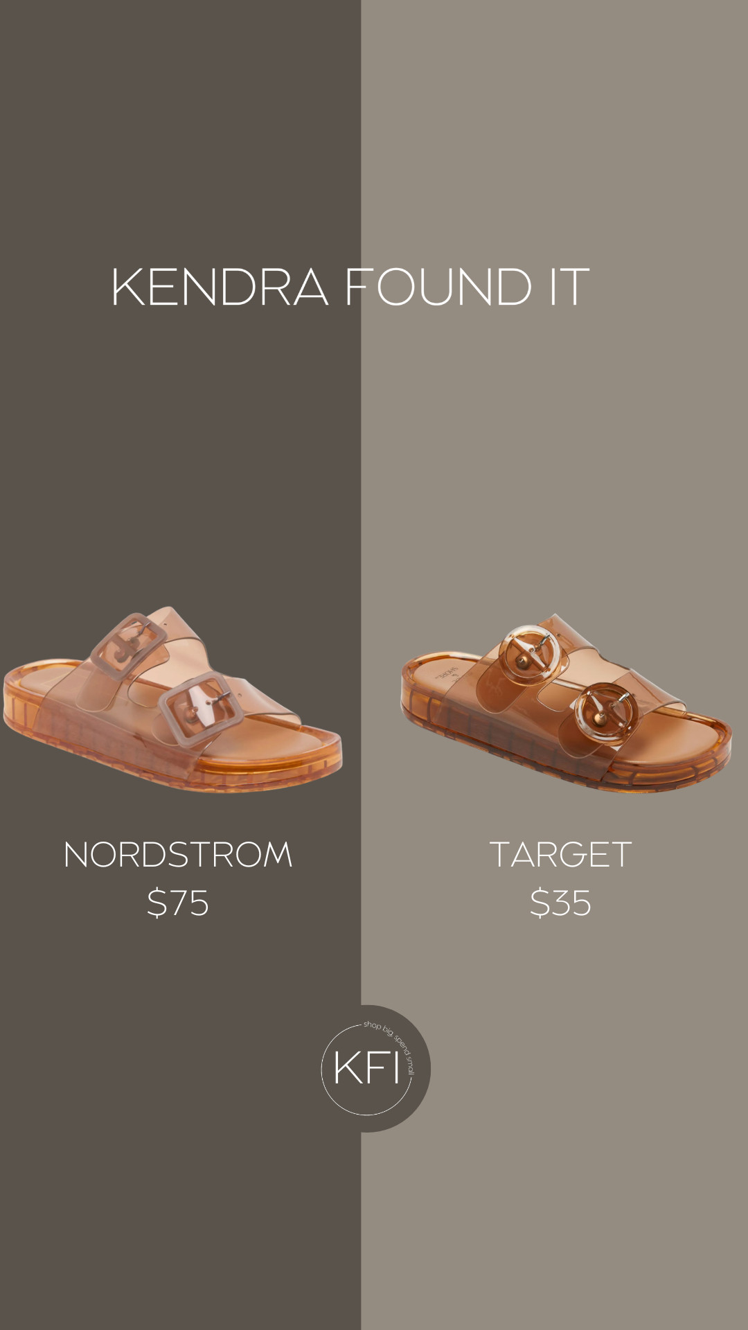 I found an amazing Dolce Vita Julio Jelly Sandal dupe at Target! 👏

If you've been eyeing the viral Dolce Vita Julio Jelly Sandals but don't want to spend $75, Target has a nearly identical pair for just $35. They have the same chic jelly look, oversized buckle detail, and elevated design that makes them feel much more expensive than they are.

They're perfect for the beach, pool, vacation, running errands, or adding a fun touch to your everyday summer outfits. I love finding designer-inspired pieces that let you get the look for less, and these are one of my favorite Target fashion finds this season.

If you're looking for Dolce Vita Julio Jelly Sandal dupes, Target jelly sandals, designer look for less, affordable summer sandals, vacation shoes, waterproof sandals, Target fashion finds, trendy summer shoes, and budget-friendly fashion, these are definitely worth adding to your cart.

Everything is linked here! ✨ 

 #LTKootd #LTKSwim #LTKTravel