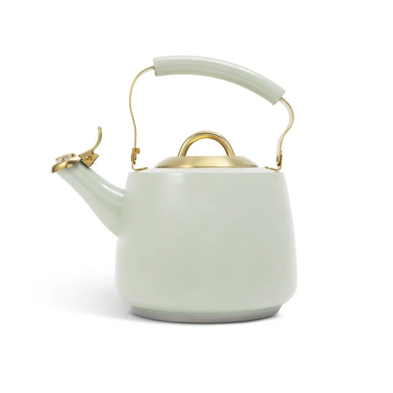 Thyme & Table Stainless Steel 1.8L Stovetop Tea Kettle - Mint & Gold | Walmart (US)