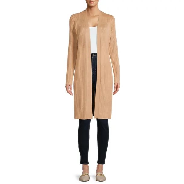 Time and Tru Women’s Ribbed Duster | Walmart (US)