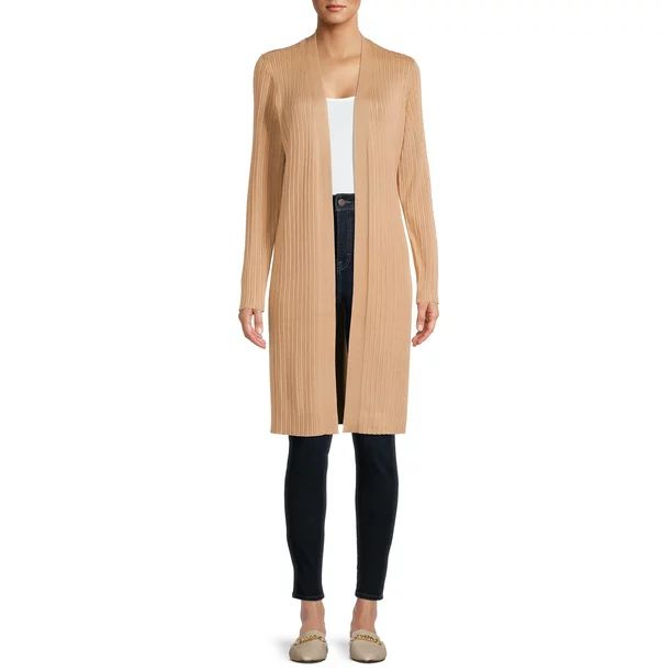 Time and Tru Women’s Ribbed Duster - Walmart.com | Walmart (US)