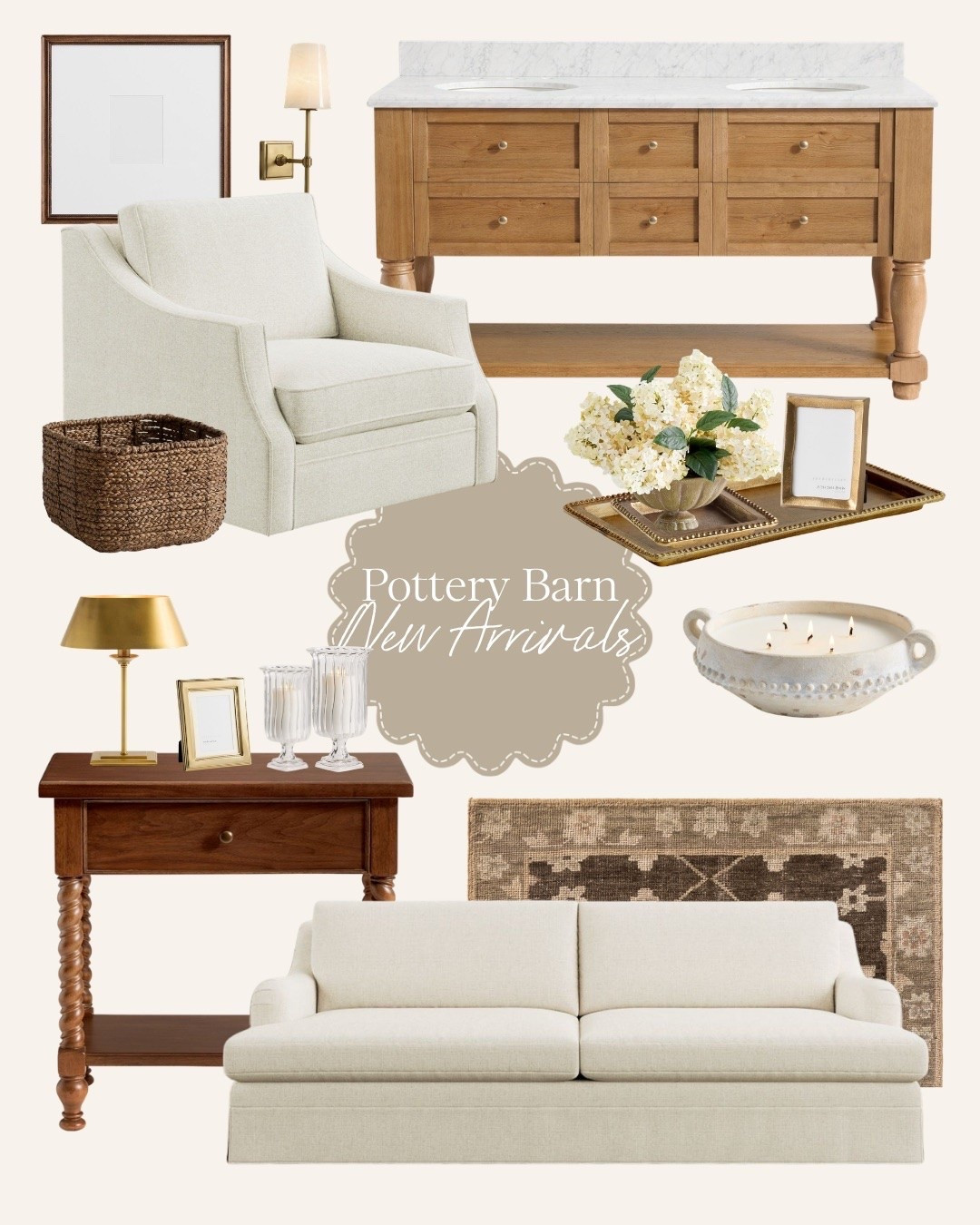 Pottery Barn, New Arrivals, Interior, Furniture, Modern, Chic, Home, Home Finds, Sofa, Couch, Vanity, Rug, Candle

#LTKHome #LTKActive #LTKdayinmylife