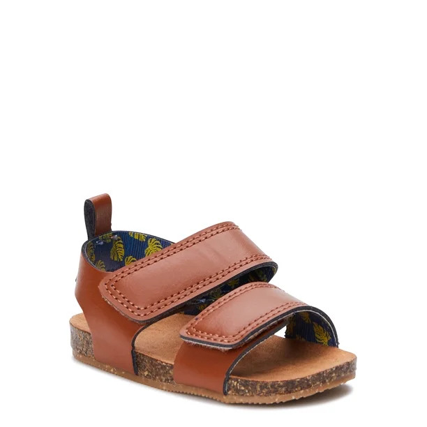 Wonder Nation Baby Boys Footbed Sandals, Sizes 2-6 | Walmart (US)
