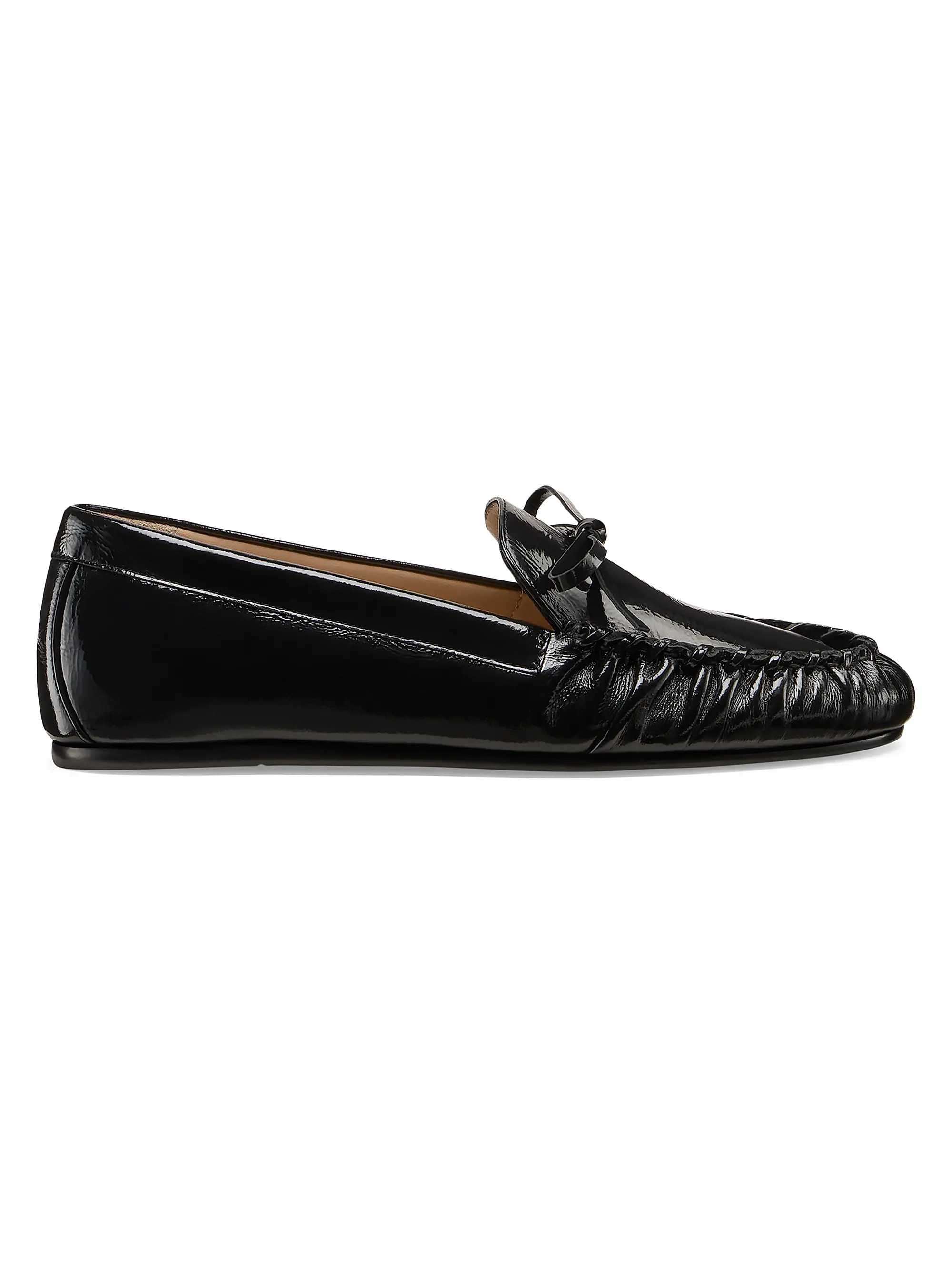Britt Bow Patent Leather Loafers | Saks Fifth Avenue