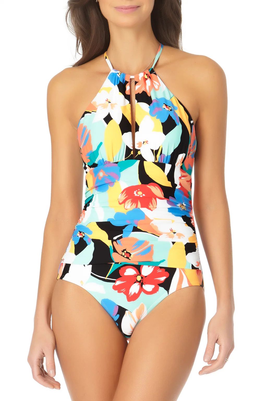 Anne Cole - High Neck With Keyhole One Piece Swimsuit | Anne Cole