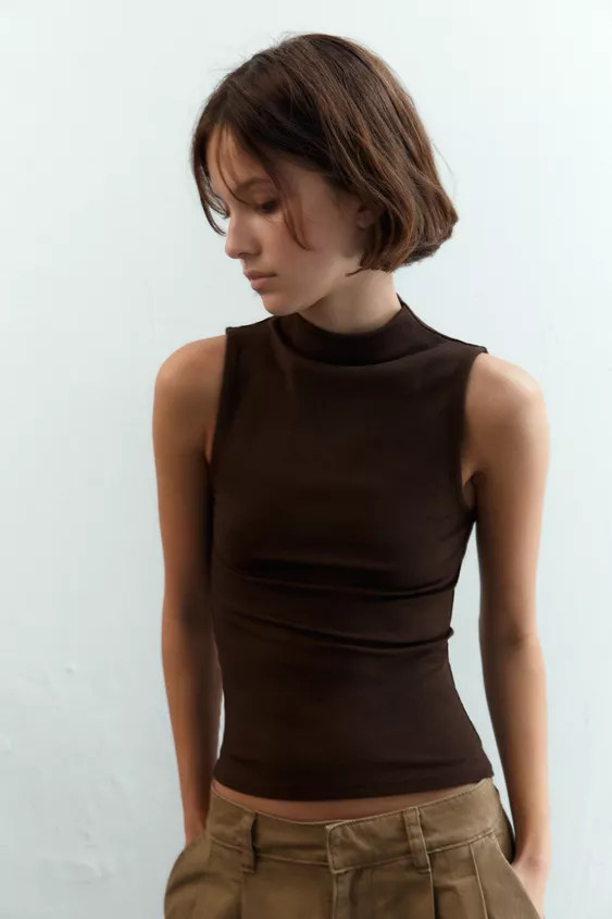 COTTON MODAL TOP | Zara US