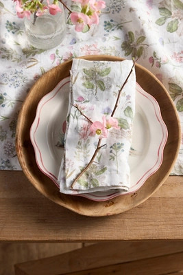 Botanical White Linen Napkins, Set of 2 | Terrain