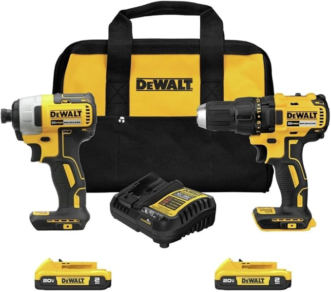 DEWALT 20V MAX Cordless Drill, Impact Driver, 2-Tool Power Tool Combo Kit, Brushless Power Tool S... | Amazon (US)