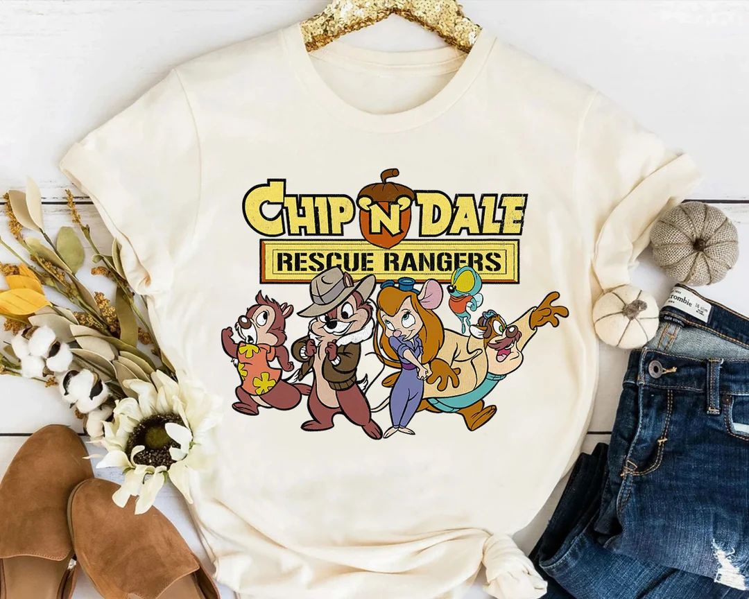 Disney Chip N Dale Goofy Group Rescue Retro Shirt, Magic Kingdom WDW Holiday Trip Unisex T-shirt ... | Etsy (US)