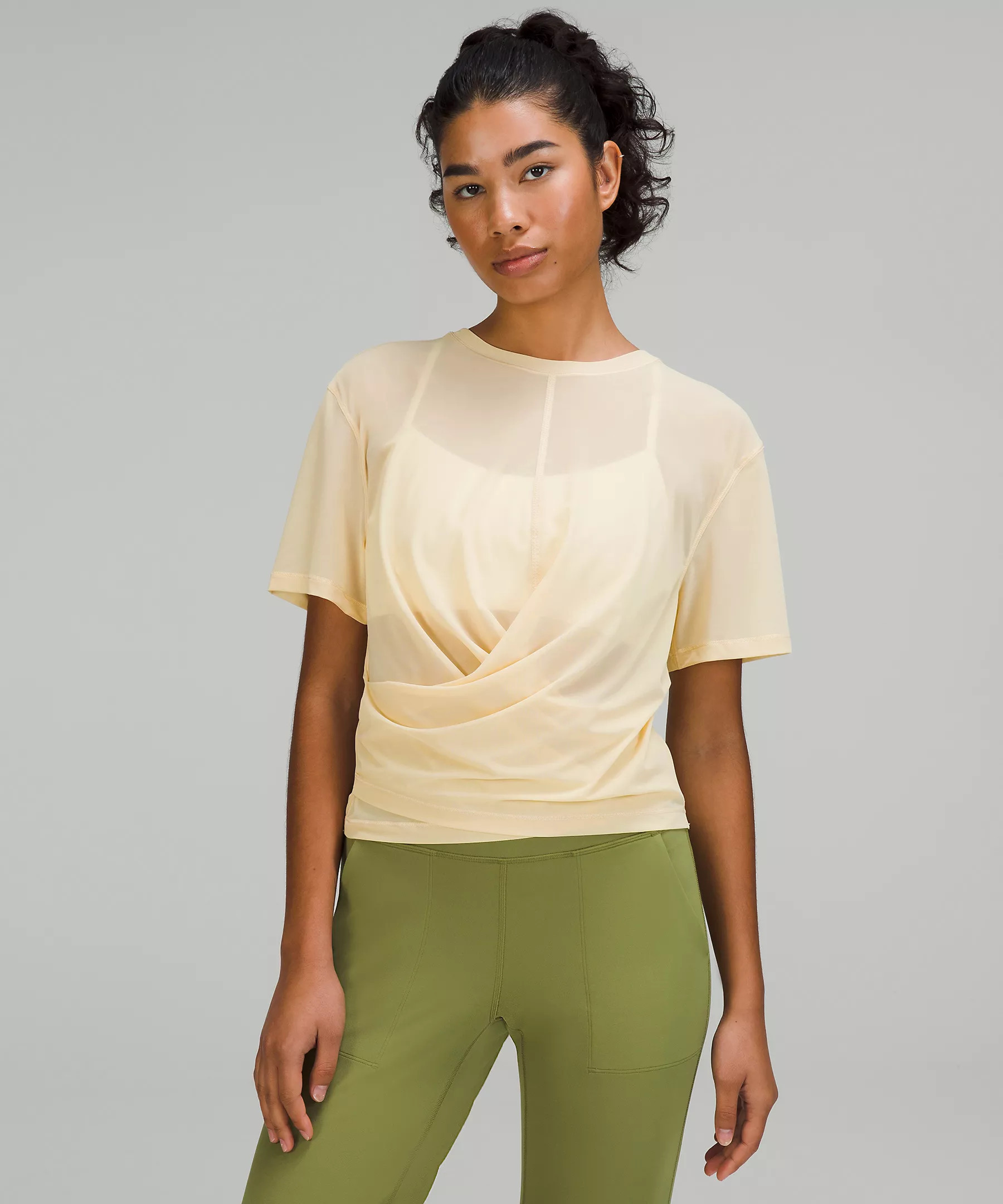Lightweight Mesh Reversible Yoga T-Shirt | Women's Short Sleeve Shirts & Tee's | lululemon | Lululemon (US)