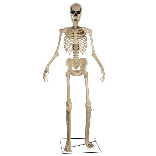Animated 8 Foot Giant Skeleton Decoration - Walmart.com | Walmart (US)