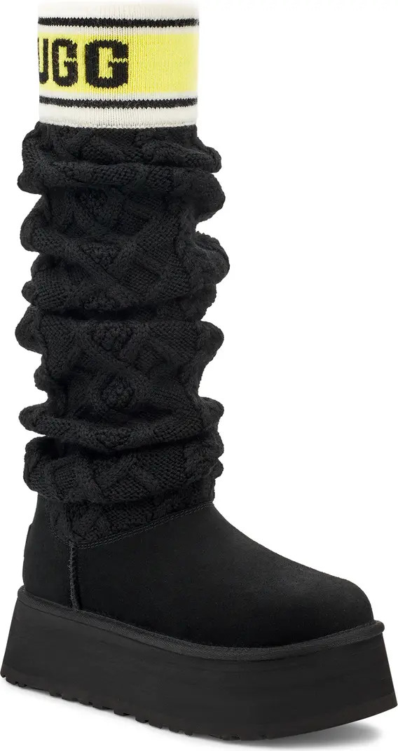 Sweater Letter Tall Boot (Women) | Nordstrom Rack