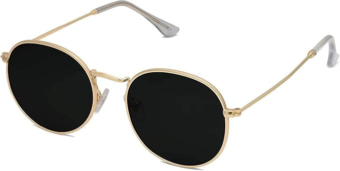 SOJOS Small Round Polarized Sunglasses for Women Men Classic Vintage Retro Shades UV400 SJ1014 | Amazon (US)