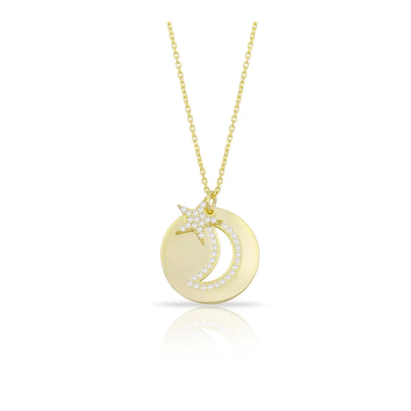 Celestial Coin and Star Charm Necklace | The Sis Kiss