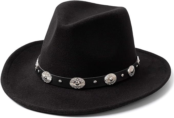 Lisianthus Men & Women's Felt Wide Brim Western Cowboy Hat | Amazon (US)