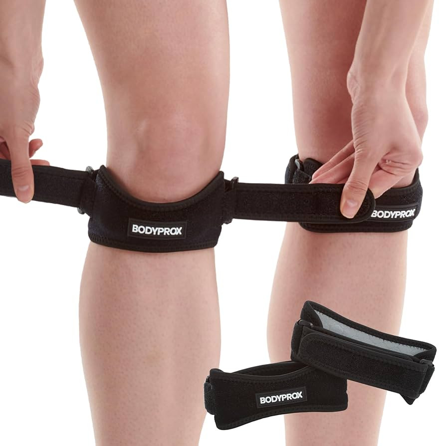 Bodyprox Patella Tendon Knee Strap 2 Pack, Knee Pain Relief Support Brace Hiking, Soccer, Basketb... | Amazon (US)