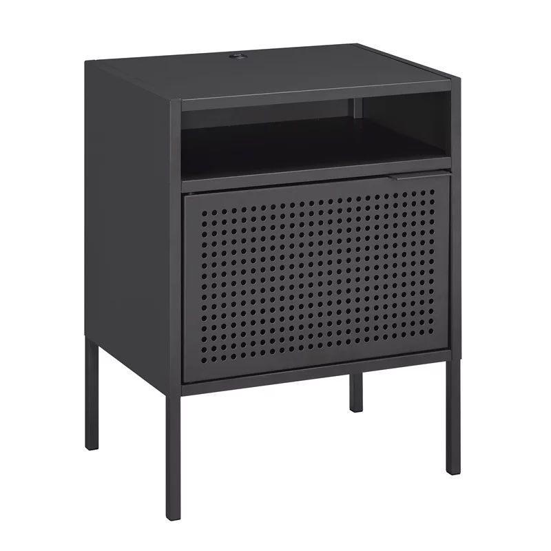 Picket House Furnishings Gemma Nightstand with USB Port in Gray | Walmart (US)