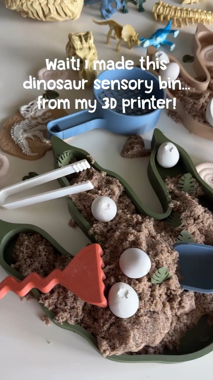 I’ve been having so much fun creating with my 3D printer! 🦖🦕

Comment DINO and I’ll send you a message of the 3D printer and things I used 

I made these adorable dinosaur sensory bins, plus all of the little accessories, entirely with my Bambu Lab printer! Watching each piece come to life has been so much fun, and seeing my kids enjoy playing with something I created makes it even better. I love that you can find what you want and just click print. ✨

#bambulab #bambulabp2s #3dprinting #craftymom #sensorybins backtoschool Dinosaur crafts craftsforall dino toys dinosensorybin toddleractivities sensory play 

The sensory tray is - dino footprint sensory play tray by kerrio_o 

Sensory play tools set- by dazeddice

#LTKmomlife #LTKKids #LTKHome