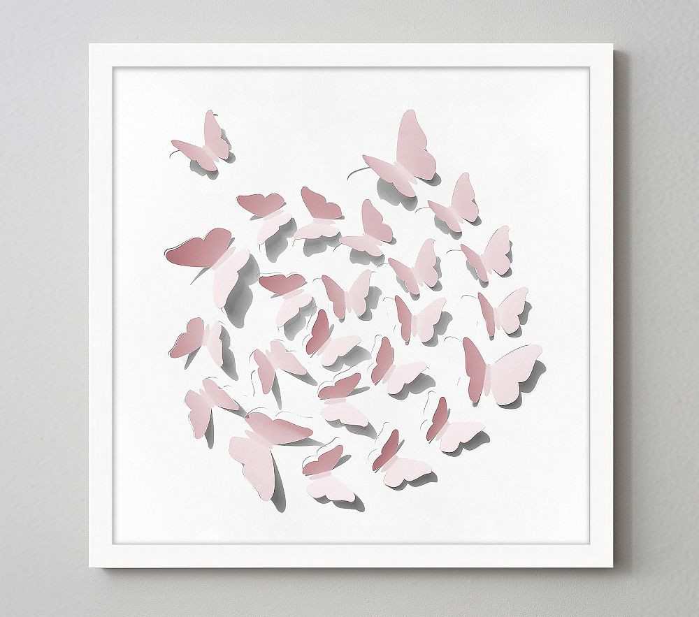 Folded Butterfly Framed Art (24") | Pottery Barn Kids