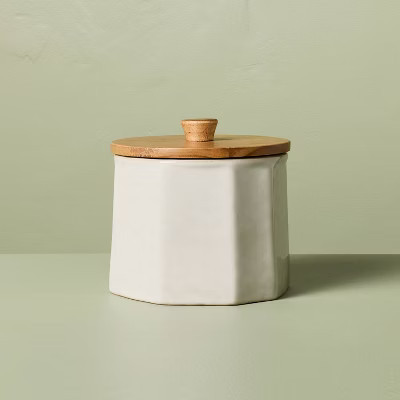 19.75 fl oz Small Stoneware Canister Sour Cream - Hearth & Hand™ with Magnolia | Target