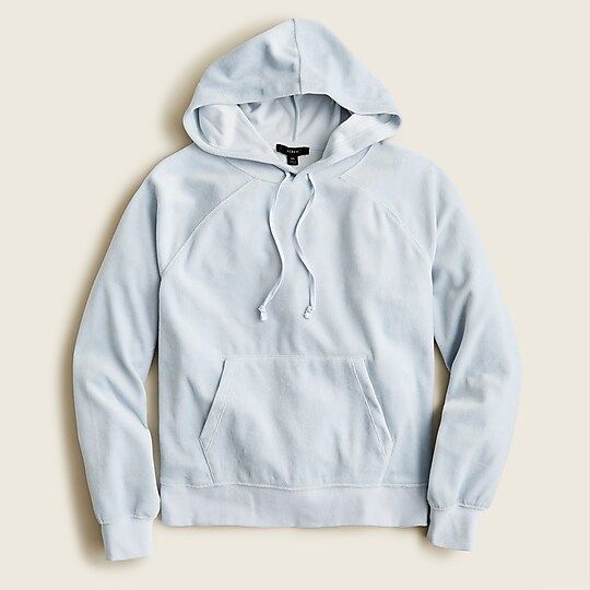 Relaxed velour hoodie | J.Crew US