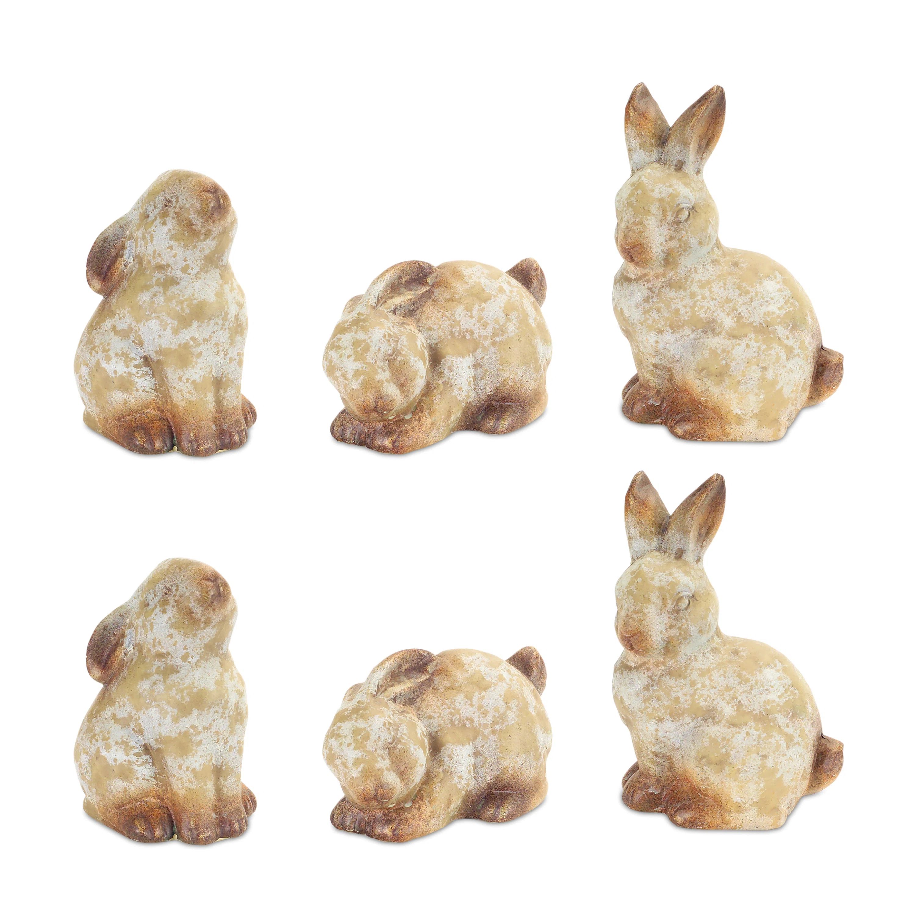 3 Piece Mote Rabbit Terracotta Set | Wayfair North America