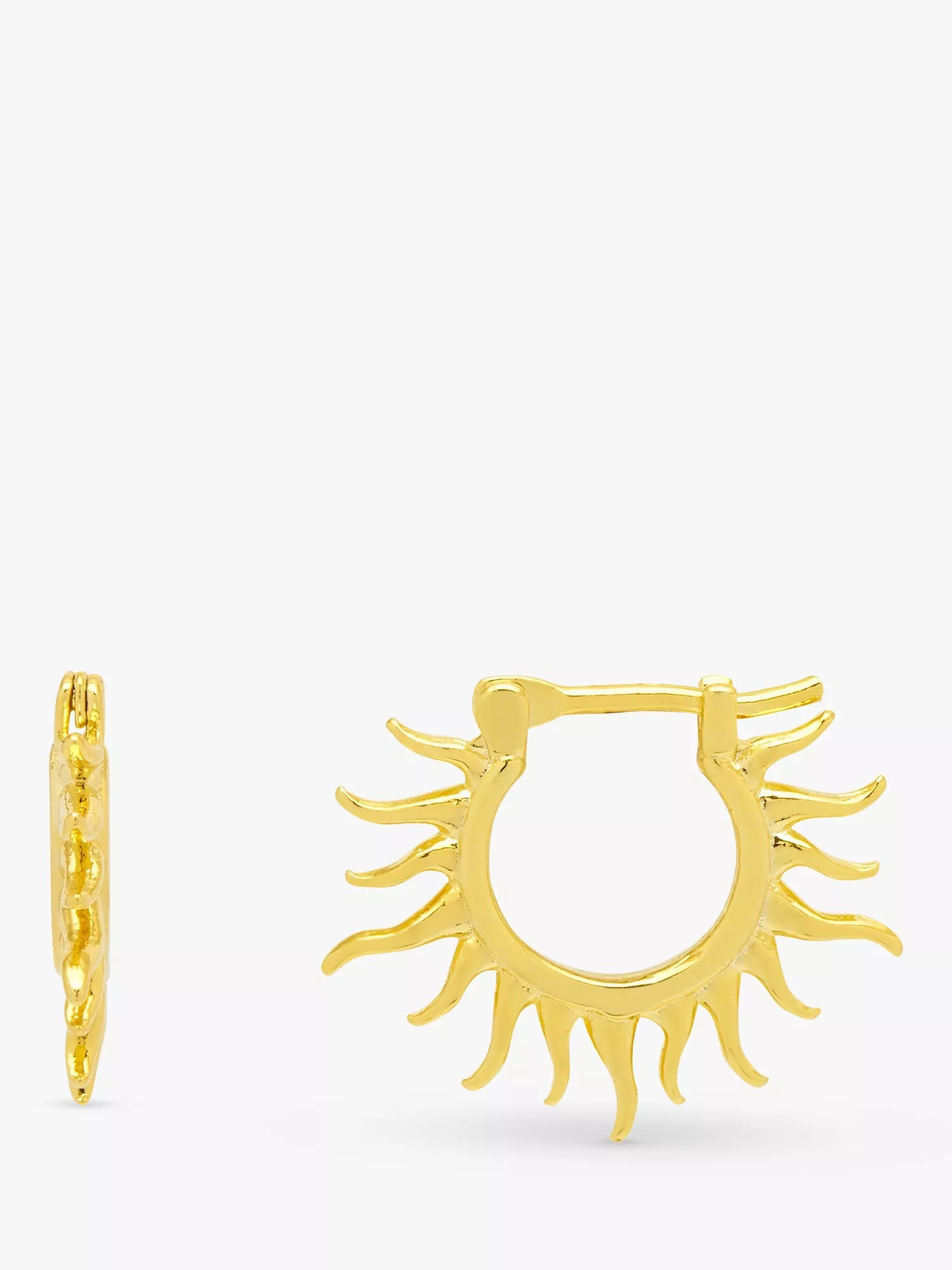 Estella Bartlett Sun Huggie Hoop Earrings, Gold | John Lewis (UK)