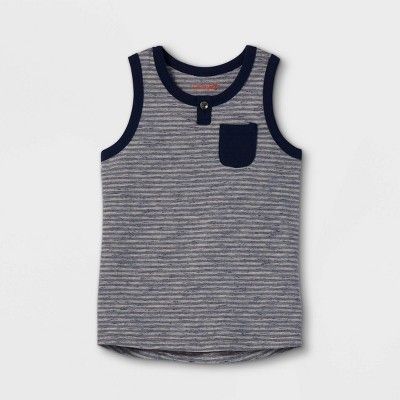 Toddler Boys' Striped Knit Pocket Tank Top - Cat & Jack™ | Target