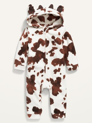 Unisex Micro Fleece Cow-Critter One-Piece for Baby | Old Navy (US)