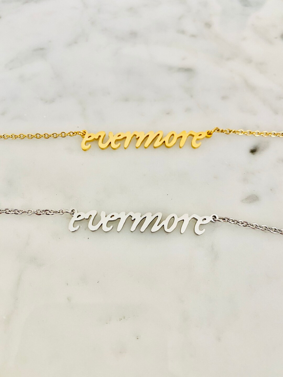 stainless steel evermore necklace | Etsy (US)