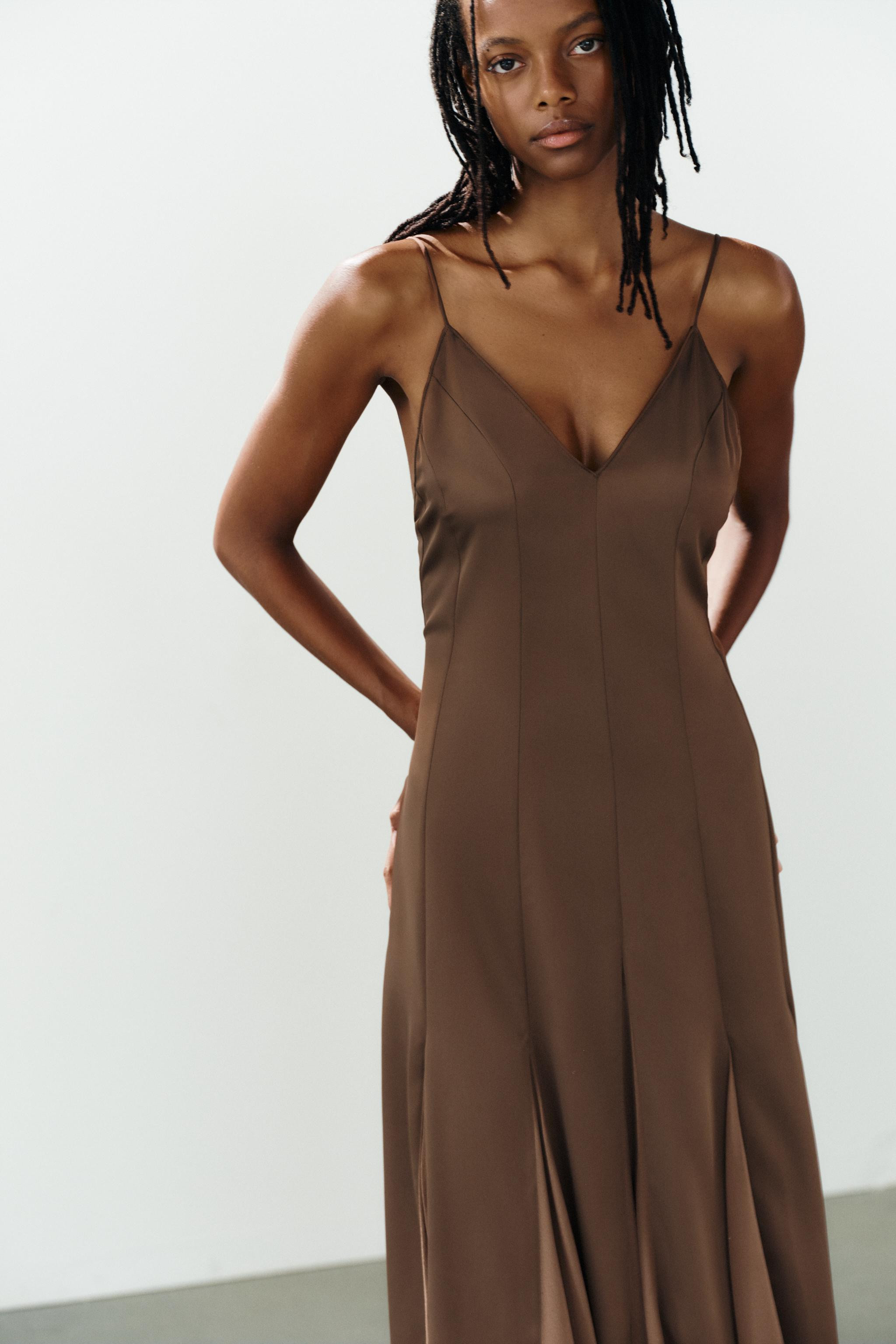CONTRAST CAMISOLE DRESS | Zara UK