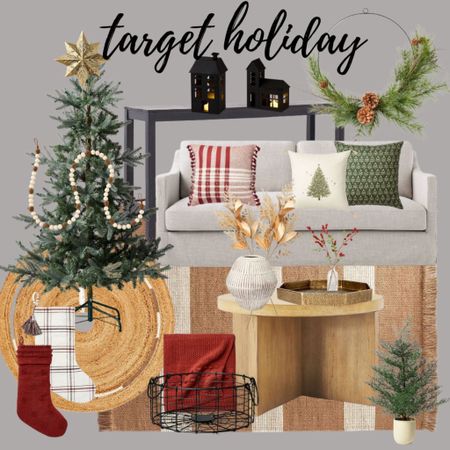 Target Holiday decor! 
Black village houses
Christmas tree 
Couch
Coffee table
Tree skirt
Stockings 
Garland 
Wreath 
Holiday pillows 
Mini trees 

#LTKSeasonal #LTKHoliday #LTKhome