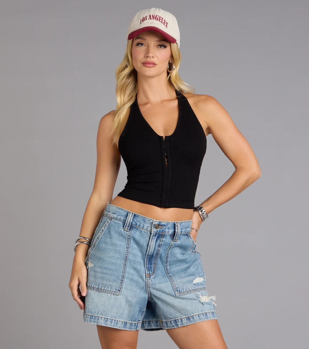 Hooked On You Halter Tank Top | Windsor Stores