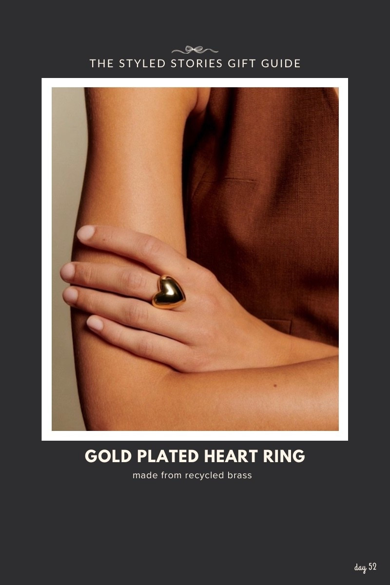 Oversized gold plated puffy heart ring 💛 

#LTKSaleAlert #LTKHoliday #LTKGiftGuide