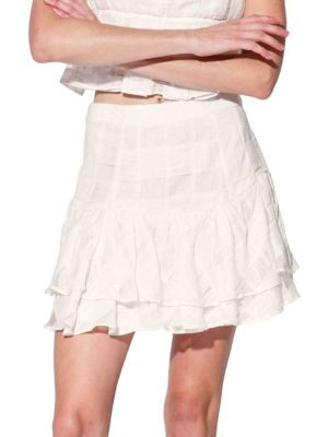 Walter Baker Gigi Tiered Ruffle Miniskirt on SALE | Saks OFF 5TH | Saks Fifth Avenue OFF 5TH