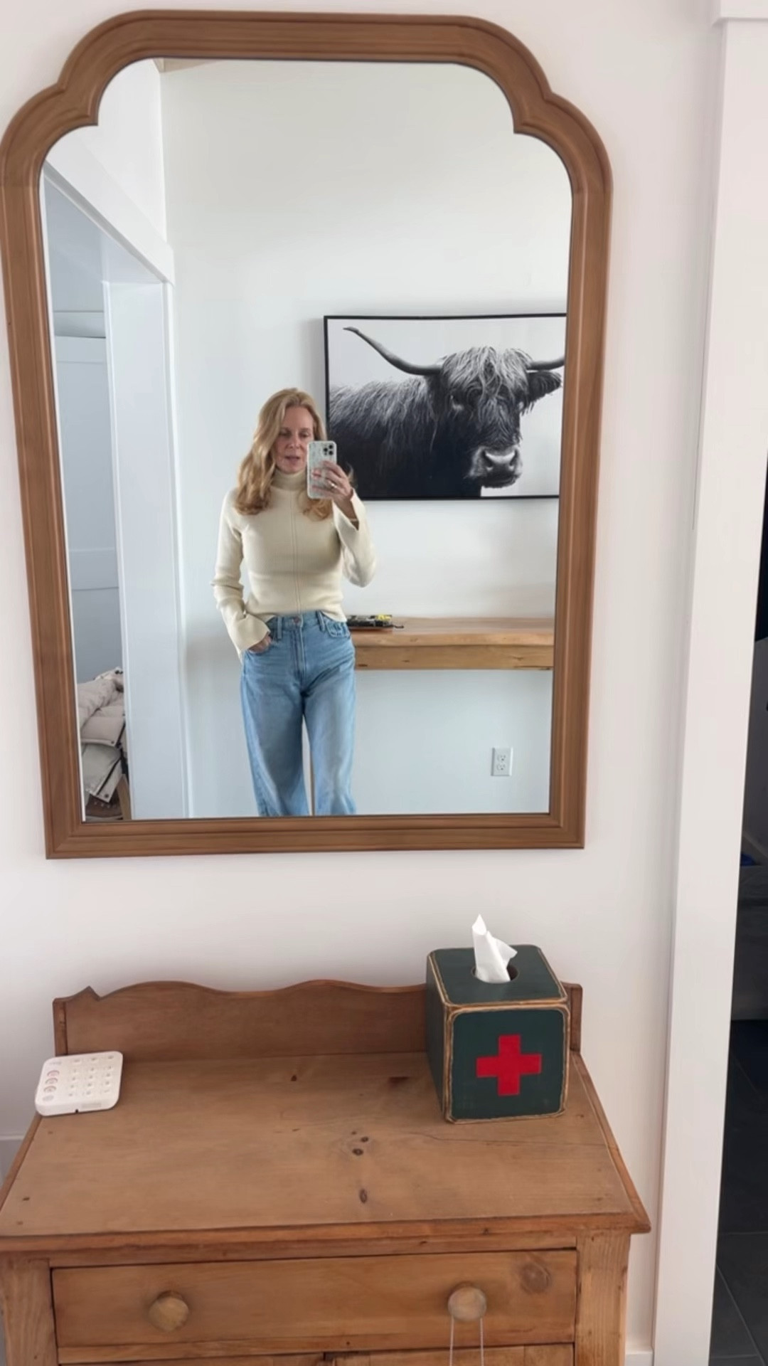 Fun mock turtleneck and my new Mother denim

#LTKMostLoved #LTKStyleTip #LTKOver40