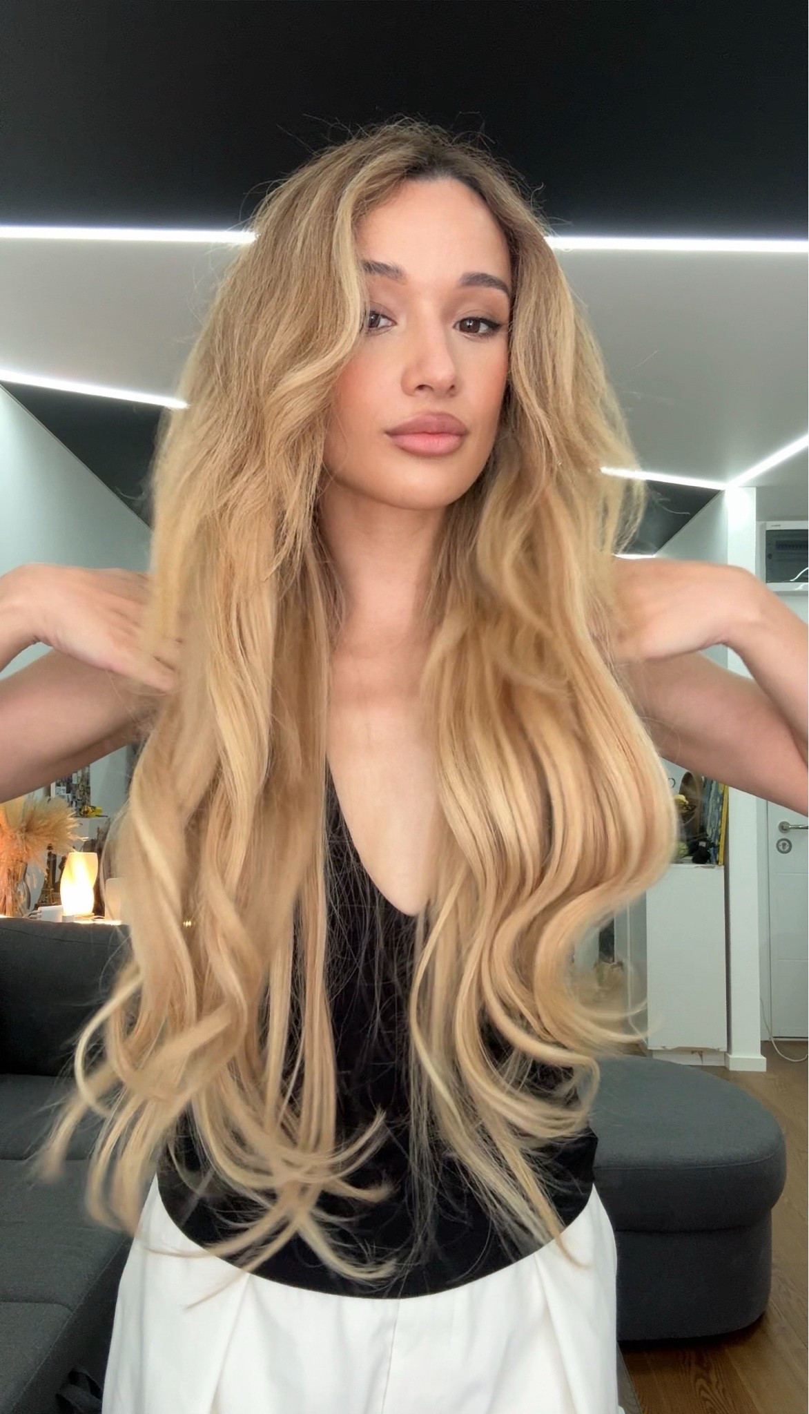 The best natural hair extensions I’ve ever worn. It’s 24 inches and so rich and full. Highly recommend Foxy Locks extensions

#LTKgrwm