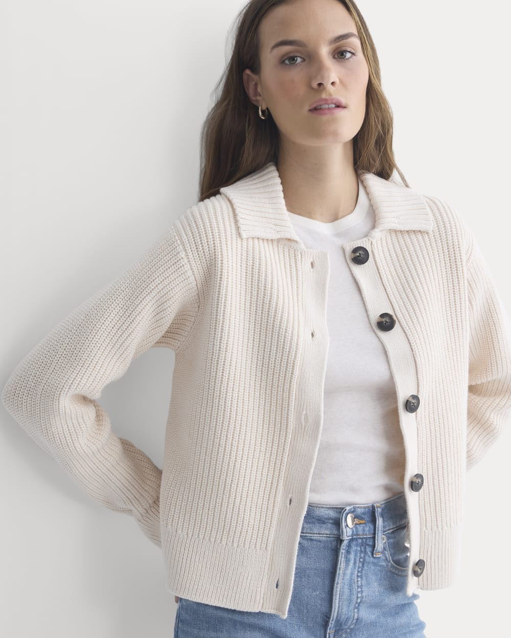 Shrunken Cardigan in Everyday Cotton | Canvas | Everlane