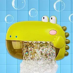 Tiyol Bubble Machine Bath Toys, Automatic Bubble Maker for Toddlers, Both Music/Silence Mode, Fun... | Amazon (US)