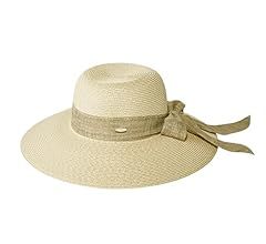 Jasmine Womens Sun Hat Foldable Wide Brim Lightweight UPF 50+ Sun Protection Straw Beach Hat | Amazon (US)