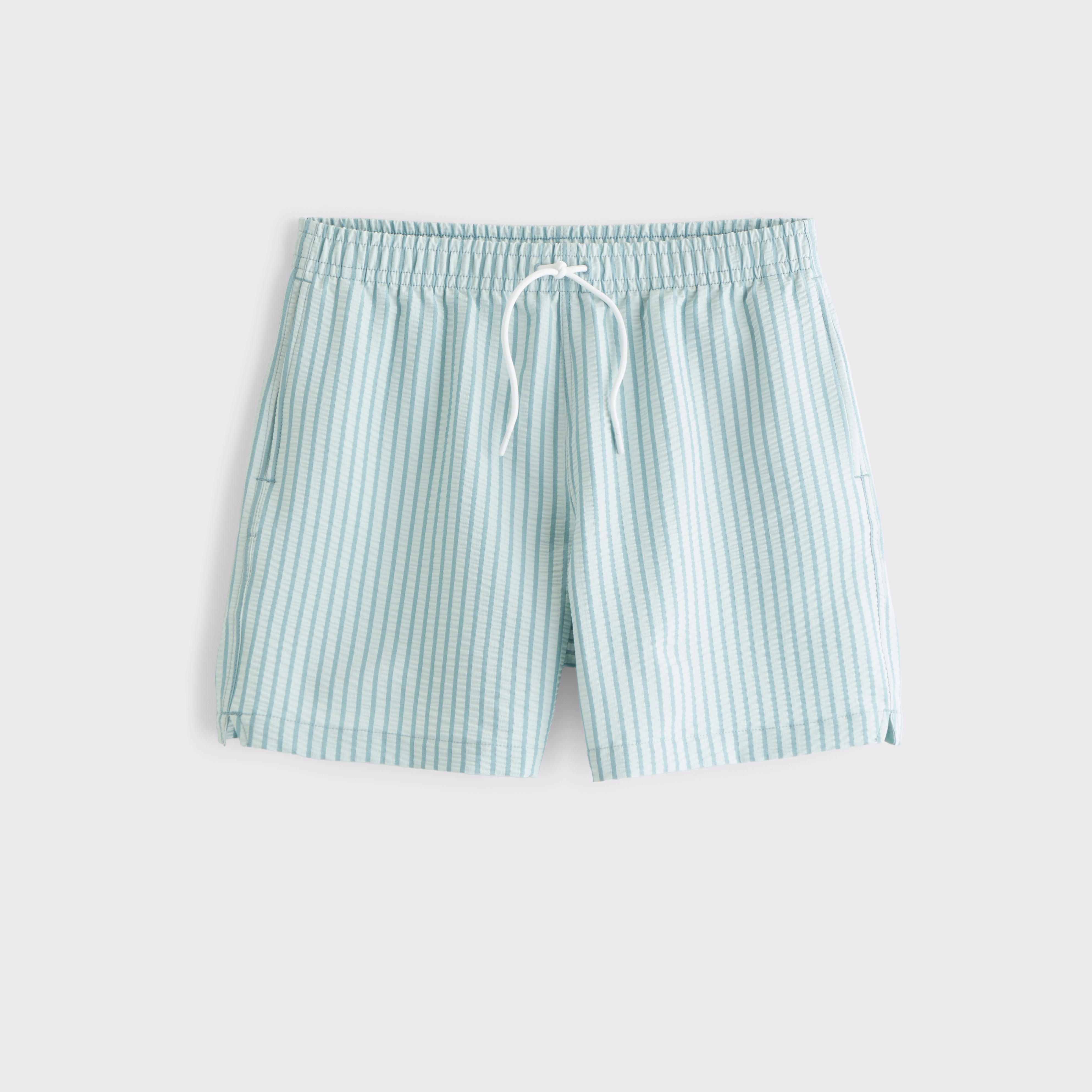Pull-On Wide Seersucker Swim Trunk | Abercrombie & Fitch (US)